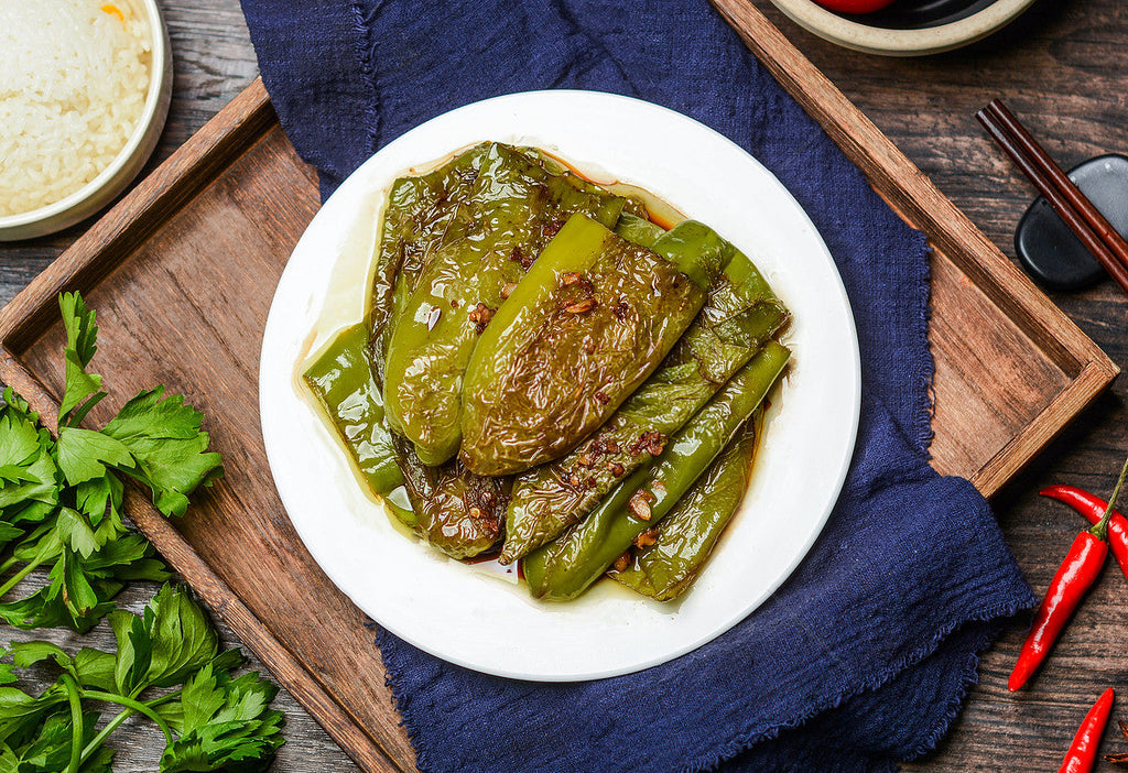 虎皮青椒 (Tiger Skin Green Peppers) – mammafong