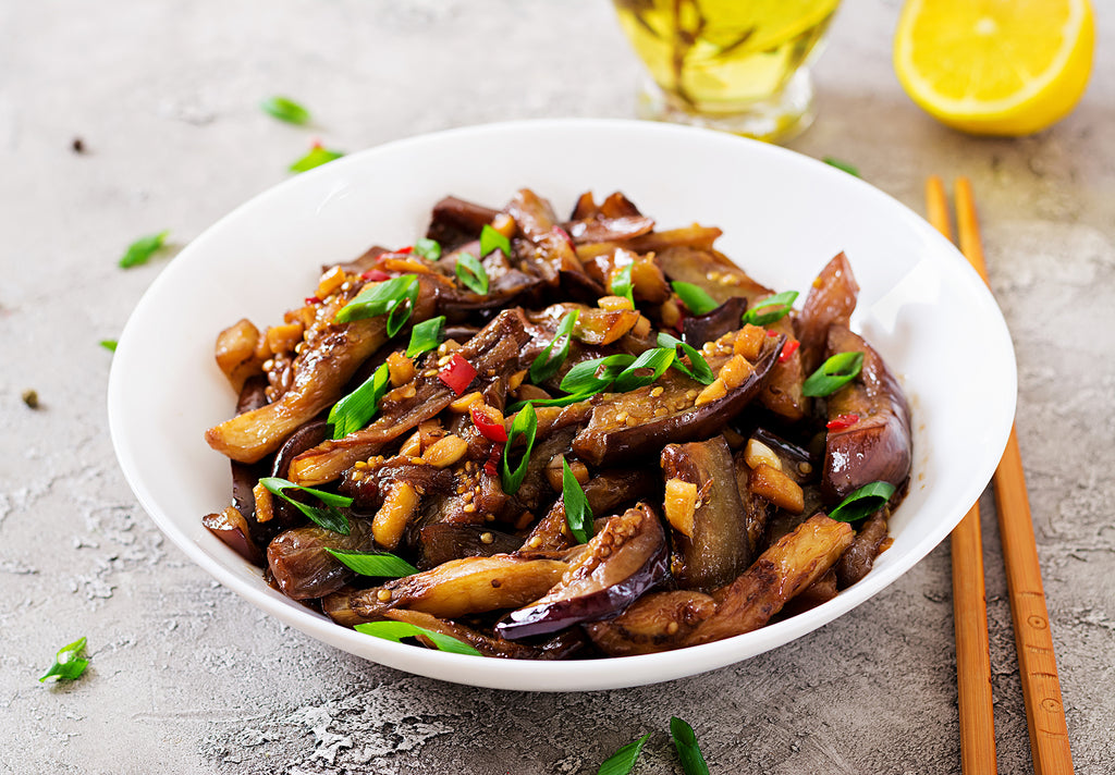Garlic Eggplant Vegan Stir-Fry – mammafong