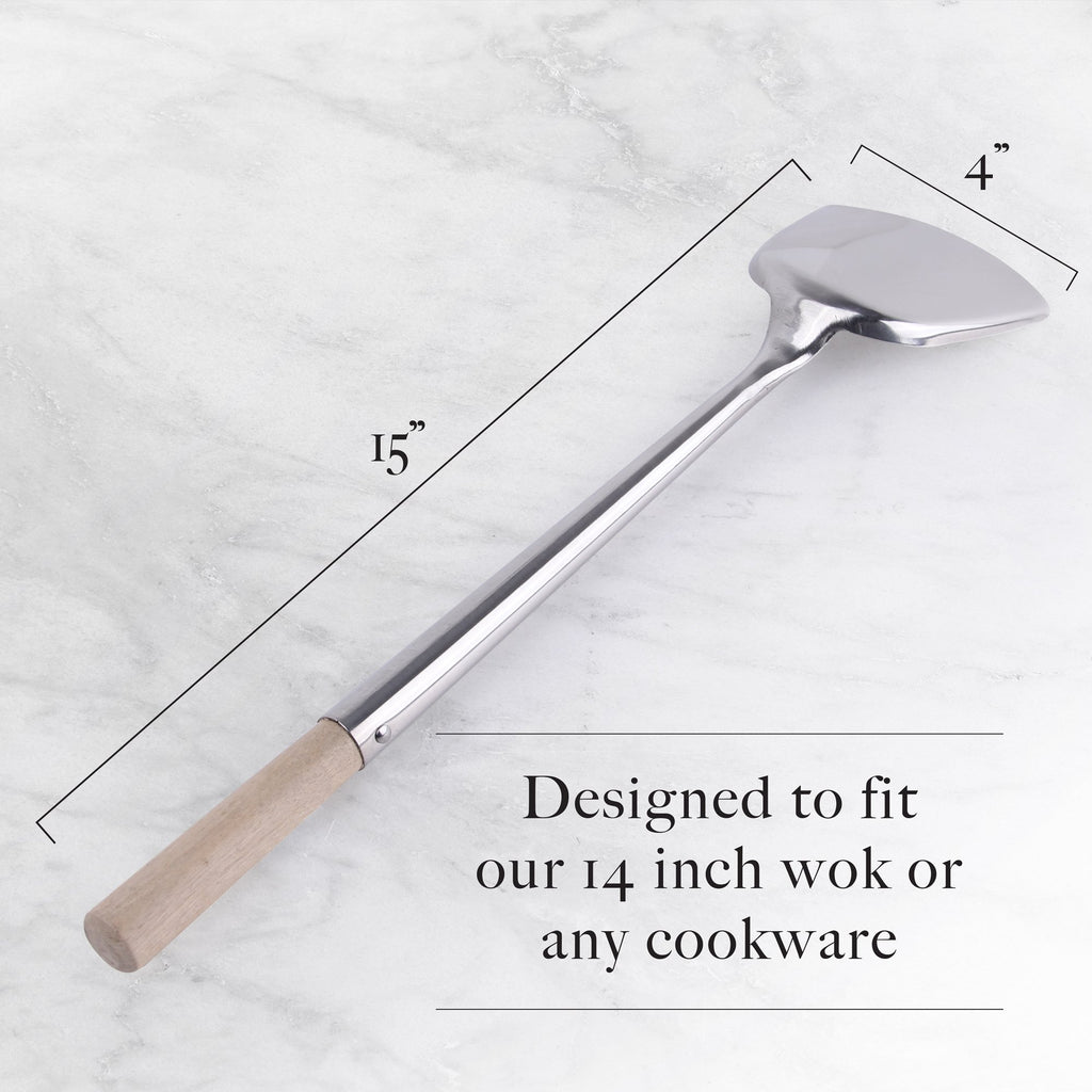 Authentic forged wok spatula, stir-fry utensil for asian food lovers –  Woklove