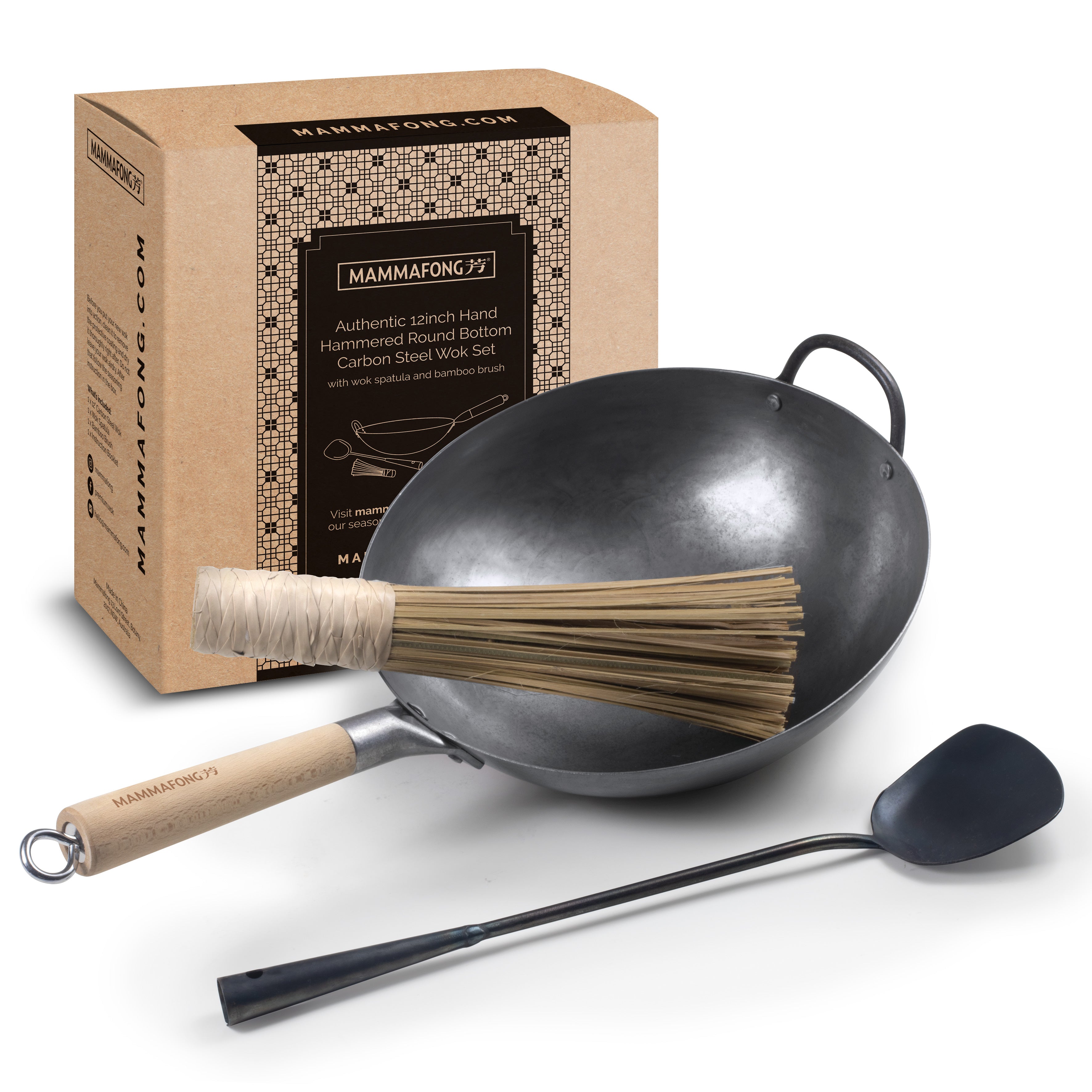 Mammafong Pre-seasoned Blue Carbon Steel Woks - everything you need to –  mammafong