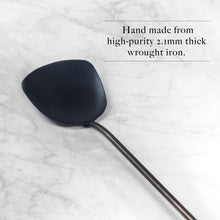 Pre-seasoned Hand Forged Wok Spatula 15” Long for Carbon Steel Wok, Stir Fry Wok Tool Utensils