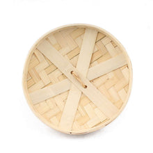 Hand-made Traditional Bamboo Steamer Basket 2 Tier with Lid Set Kitchen Cooking Utensils Tools Fit our 14" Wok or Steam Pot