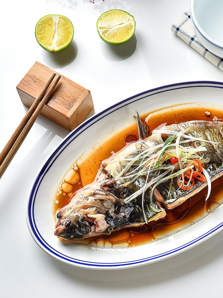 Steamed Whole Fish with Ginger, Scallions, and Soy sauce mammafong