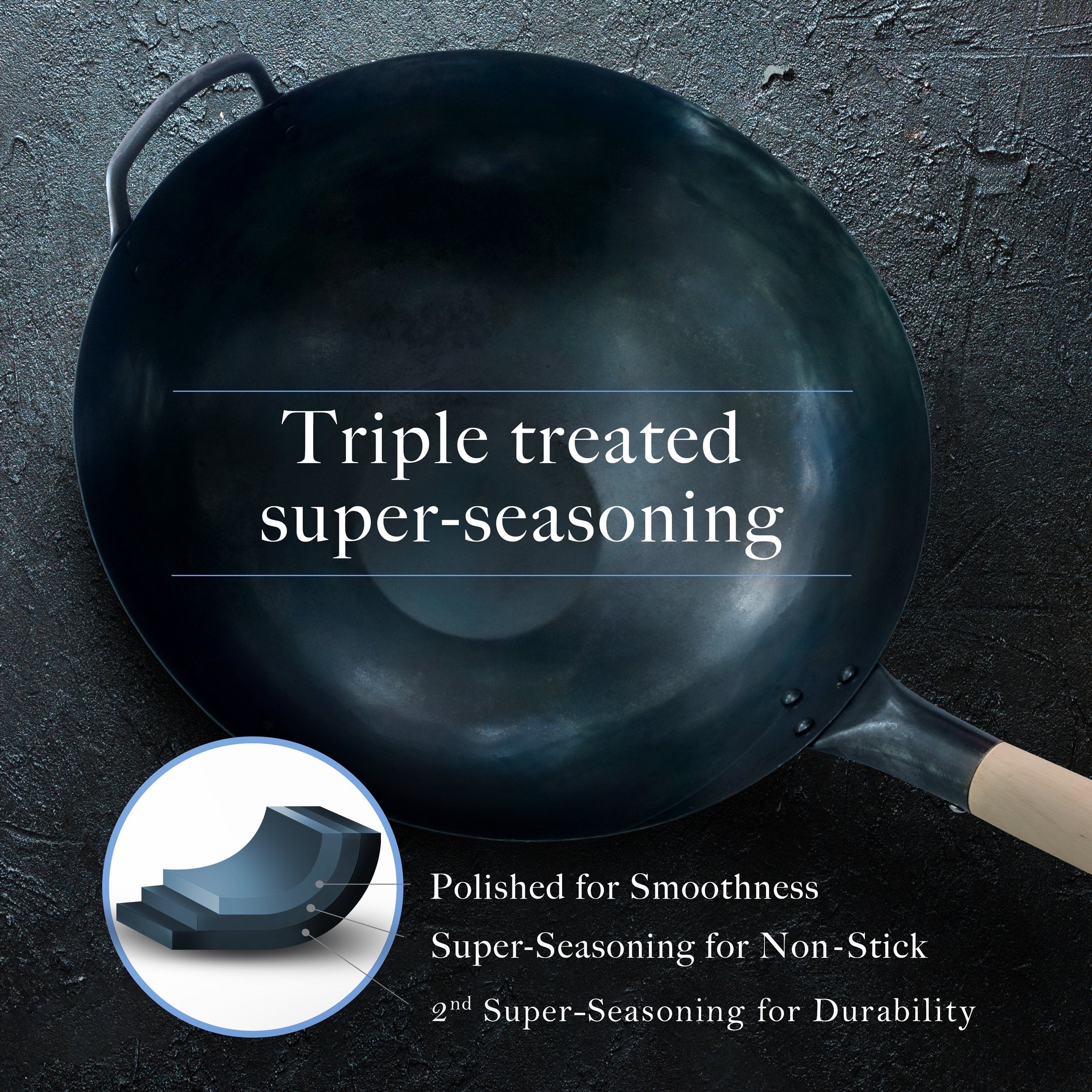 Mammafong Carbon Steel Wok - Thumbnail 4